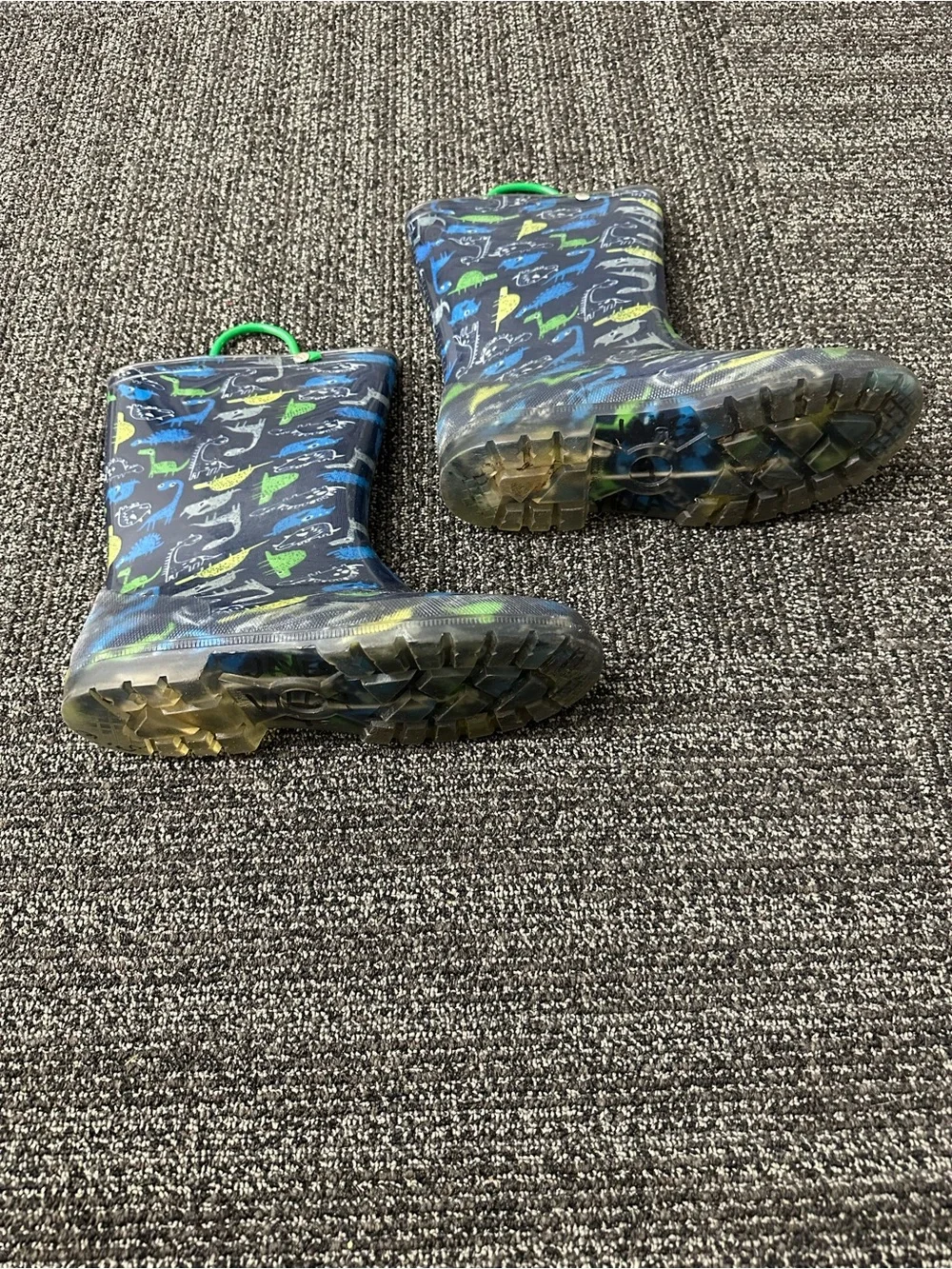 Children's Sz 6 Dinosaur Cartoon Waterproof & Slip-resistant Rain Boots
